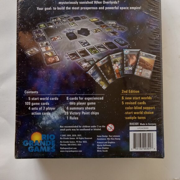 NEW SEALED Race For The Galaxy 2nd Edition Board Game Tom Lehman Rio Grande - Picture 8 of 10